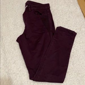 Burgundy pants